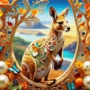 Forest Kangaroo Diamond Painting