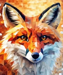 Fox Mosaic Art Diamond Painting