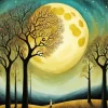 Full Moon Art Diamond Painting