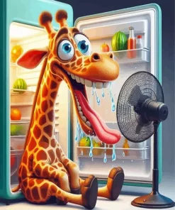 Funny Giraffe Diamond Painting