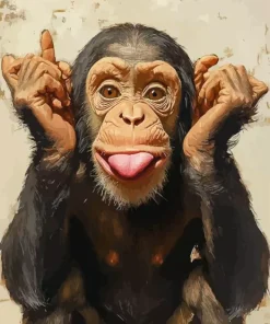 Funny Monkey Art Diamond Painting