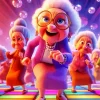 Funny Old Ladies Dancing Diamond Painting