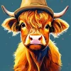 Furry Baby Cow Diamond Painting