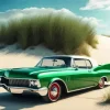 Green Buick Skylark Diamond Painting