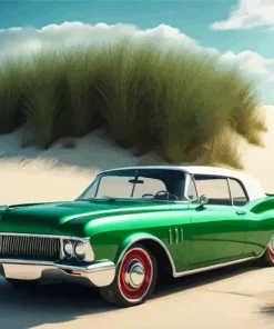 Green Buick Skylark Diamond Painting