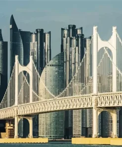 Gwangan Bridge Busan South Korea Diamond Painting