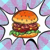 Hamburger Pop Art Diamond Painting