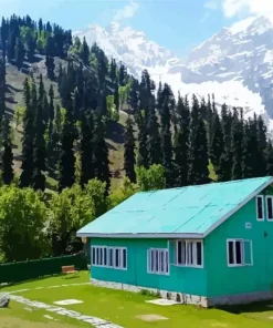 India Kashmir Landscape Diamond Painting