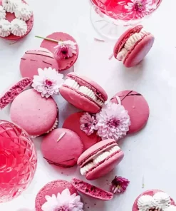 Macaron Flowers Diamond Painting