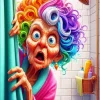 Old Lady In The Shower Diamond Painting
