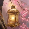 Pink Flowers Branch Art Diamond Painting