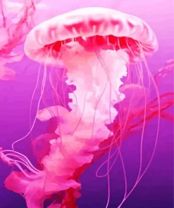 Pink Jellyfish Diamond Painting