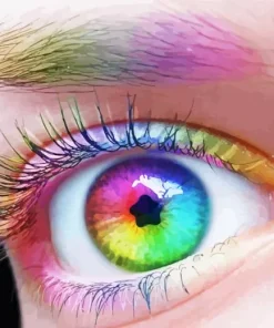 Rainbow Eye Diamond Painting