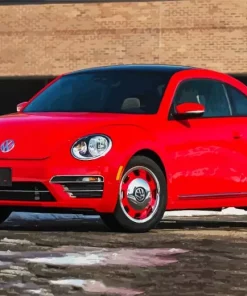 Red Bug Car Diamond Painting