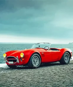 Red Cobra Car Diamond Painting