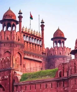 Red Fort India Diamond Painting