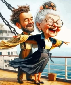 Romantic Funny Couple Diamond Painting