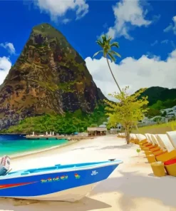 Saint Lucia In The Caribbean Diamond Painting