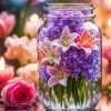 Soft Flowers In A Jar Diamond Painting