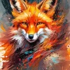 Splash Firefox Animal Diamond Painting