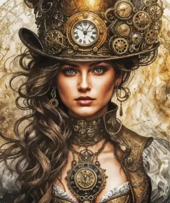 Steampunk Victorian Art Diamond Painting