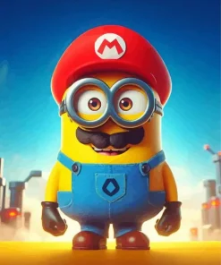 Super Mario Funny Minion Diamond Painting