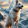 White German Shepherd Dog Diamond Painting